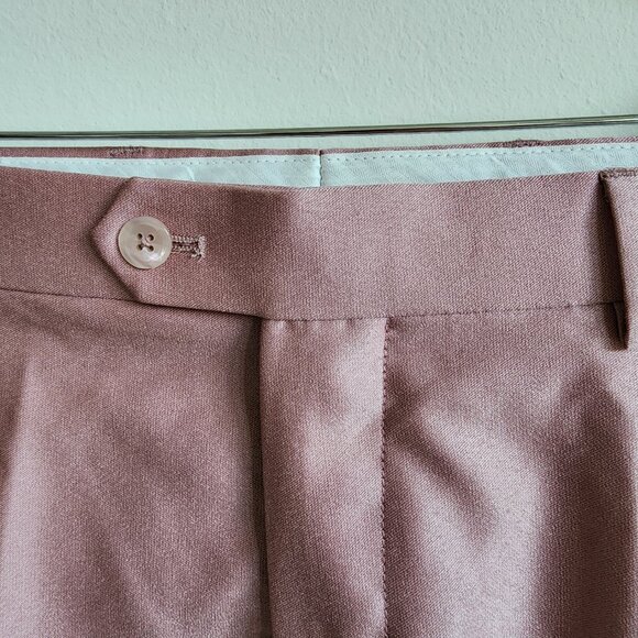 35x30 Pink Pants New Jos A Bank Skinny Fit Trouser Pant Polyester Nwt Mens Size - Picture 5 of 17